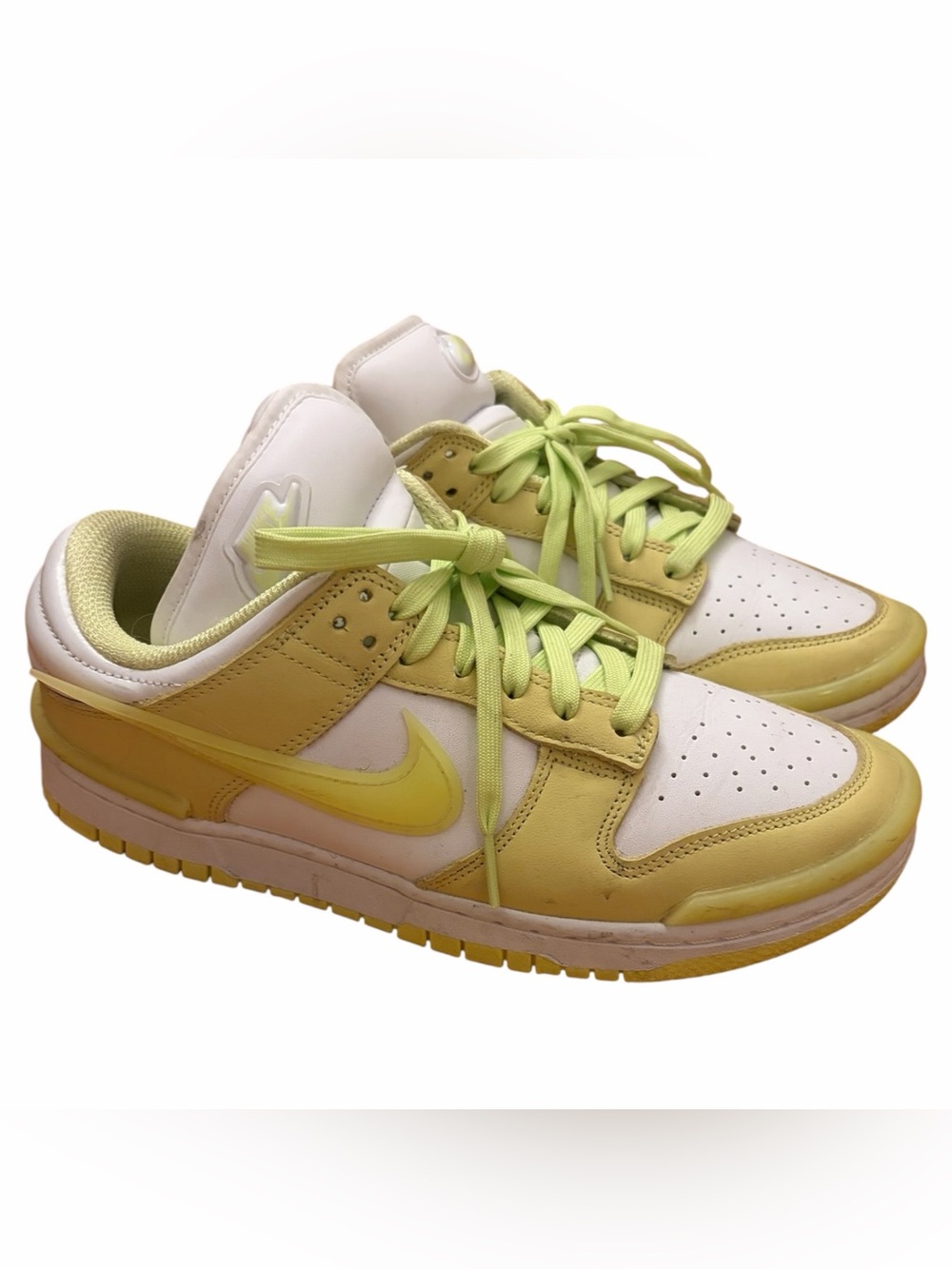 Nike Dunk Low Disrupt 2 Lemon Yellow White Sneakers Women’s Size 9 DZ2794-700